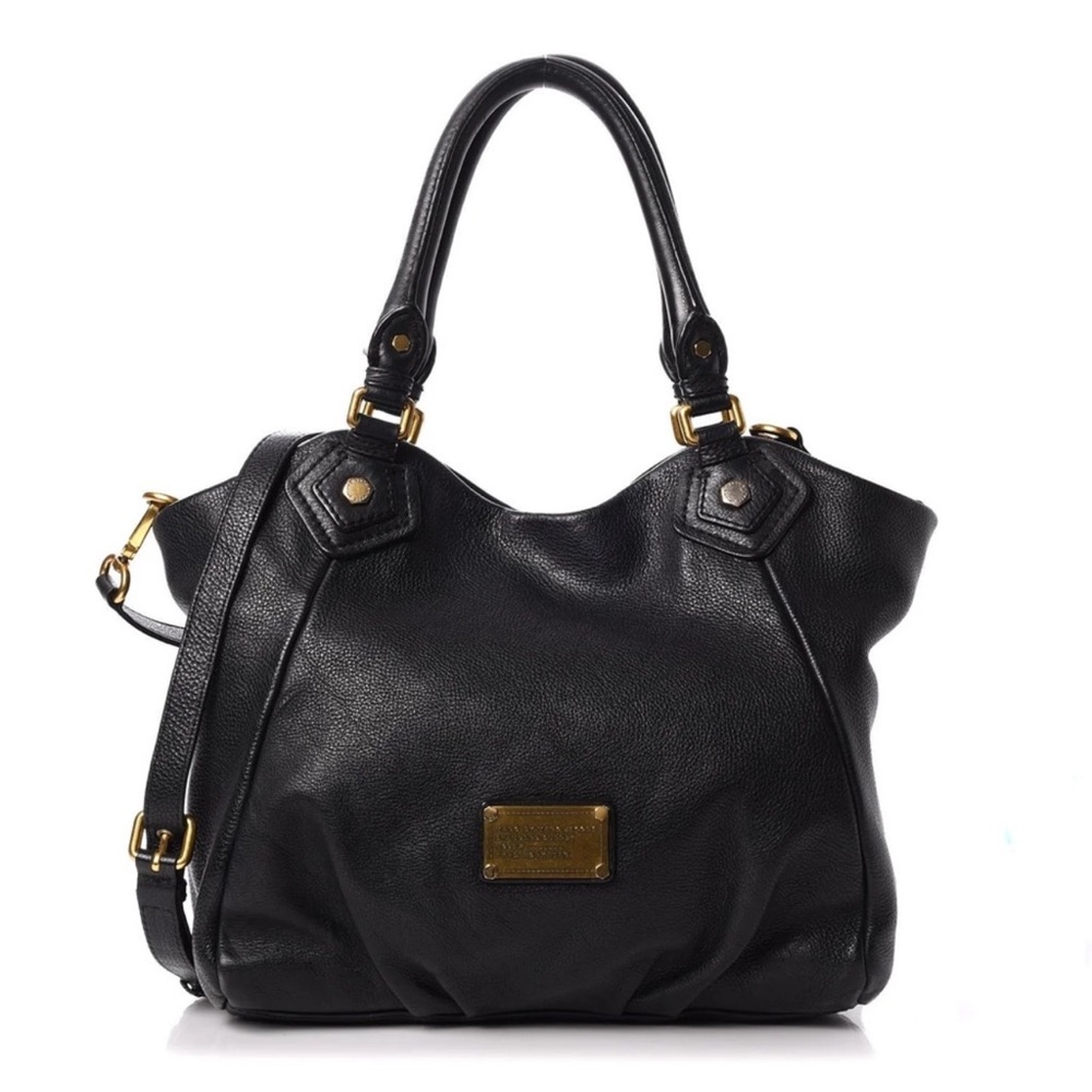 Marc by Marc Jacobs pebbled calfskin classic Q Francesca tote black
